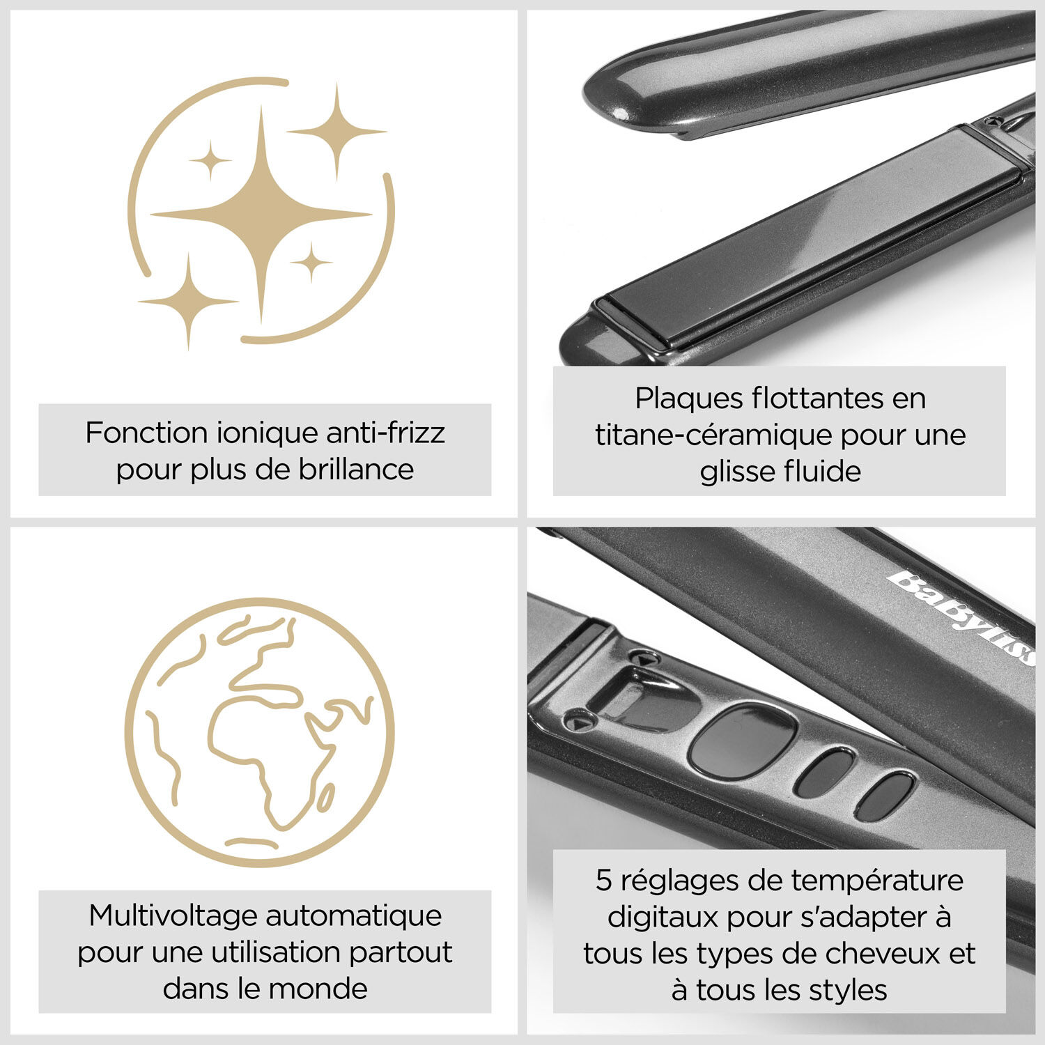 Lisseur professionnel Titanium Shine